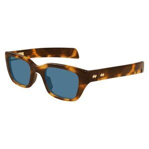 New BOTTEGA VENETA Ribbon Havana Square BV1393S 006 Sunglasses Women